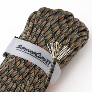 SurvivorCord XT Paracord (USA) | 100 FOOT - 100 Foot Hank / Forest-Camo
